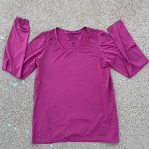 Patagonia Common Threads Initiative Base Layer Pink scoop neck Size XS Womens